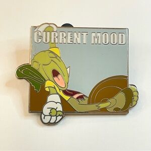 Disney Mystery Pack Pinocchio Jiminy Cricket Current Mood Enamel Pin